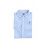 Niebieska bluzka koszulowa dziewczęca, Polo Ralph Lauren