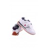 Białe eleganckie sneakersy sportowe na rzepy, Polo Ralph Lauren