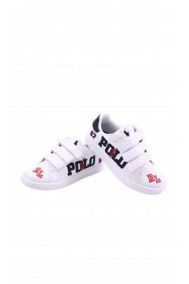 Białe eleganckie sneakersy chłopięce, Polo Ralph Lauren
