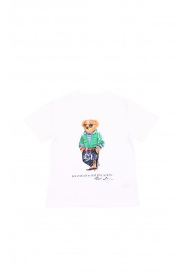 T-shirt chłopięcy z misiem polo Bear, Polo Ralph Lauren