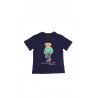 Granatowy t-shirt chlopiecy z kultowym misiem Bear, Polo Ralph Lauren