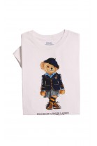 T-shirt dziewczęcy na krótki rękaw z kultowym misiem Bear, Polo Ralph Lauren 
