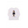 T-shirt dziewczecy na dlugi rekaw z kultowym misiem Bear, Polo Ralph Lauren