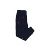 Granatowe spodnie dresowe z kolorowymi znaczkami gracza polo,  Polo Ralph Lauren