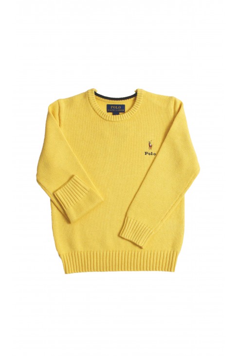 Żółty sweter klasy premium, Polo Ralph Lauren
