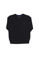 Granatowy sweter klasy premium, Polo Ralph Lauren