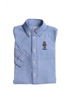 Niebieska elegancka koszula niemowlęca oxford, Ralph Lauren