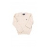 Bialy sweter kaszmirowy o splocie warkoczowym, Polo Ralph Lauren