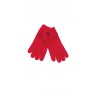 Amarantowe rękawiczki 5-palczaste, Polo Ralph Lauren