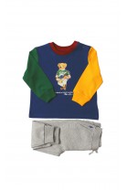 Spodnie dresowe + t-shirt komplet niemowlęcy chłopięcy, Ralph Lauren