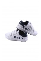 Białe buty sportowe zapinane na rzepy, Polo Ralph Lauren
