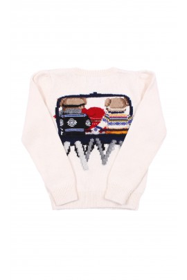 Zimowy sweter ecrue, Polo Ralph Lauren