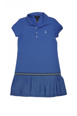 Niebieska sportowa sukienka na krótki rękaw, Polo Ralph Lauren