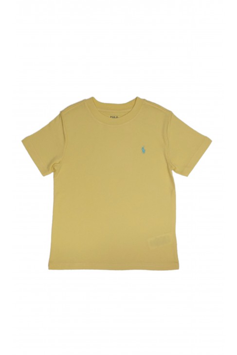 Żółty t-shirt chłopięcy na krótki rękaw, Polo Ralph Lauren