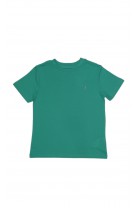 Zielony t-shirt chłopięcy na krótki rękaw, Polo Ralph Lauren