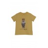 zolty t-shirt chlopiecy z kultowym misiem Bear, Polo Ralph Lauren