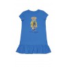 Niebieska letnia sukienka z kultowym misiem Bear, Polo Ralph Lauren