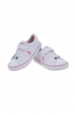 Białe sneakersy dziewczęce, Polo Ralph Lauren