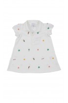 Sukienka niemowlęca biała w kolorowe wzory kwiatowe, Ralph Lauren