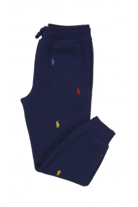 Granatowe spodnie dresowe w koniki, Polo Ralph Lauren
