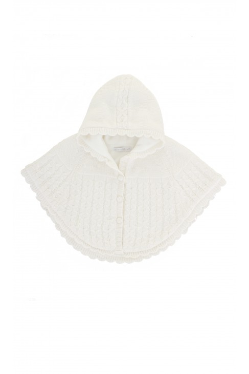 Ecru poncho with hood, Absorba Ecru poncho with hood, Absorba