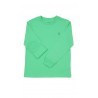 Szmaragdowy t-shirt chlopiecy na dlugi rekaw, Polo Ralph Lauren