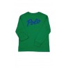 Ciemnozielony t-shirt chłopięcy na długi rękaw, Polo Ralph Lauren