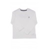 Bialy t-shirt chlopiecy na dlugi rekaw, Polo Ralph Lauren