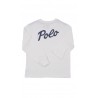 Bialy t-shirt chlopiecy na dlugi rekaw, Polo Ralph Lauren