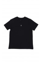 Czarny klasyczny t-shirt na krótki rękaw, Polo Ralph Lauren