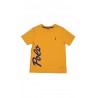 Zolty t-shirt chlopiecy z napisem POLO, Polo Ralph Lauren
