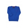 Niebieski warkoczowy sweter chlopiecy przez glowe, Polo Ralph Lauren