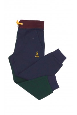 Spodnie dresowe w dwukolorowe nogawki, Polo Ralph Lauren