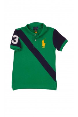 Zielona koszulka polo na krótki rękaw, Polo Ralph Lauren