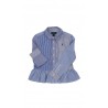 Bluzka koszulowa dziewczęca w niebieskie paski, Polo Ralph Lauren