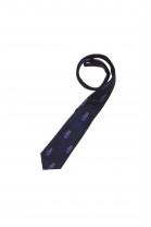 Granatowy krawat w kultowe misie Bear, Polo Ralph Lauren