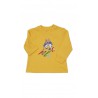 Zolty t-shirt niemowlecy na dlugi rekaw z kultowym misiem, Ralph Lauren
