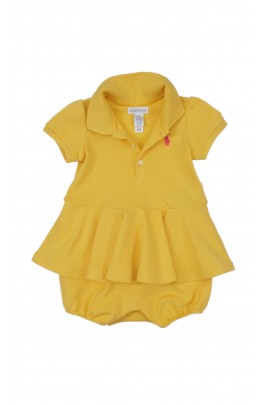 Żółty rampers niemowlęcy, Ralph Lauren