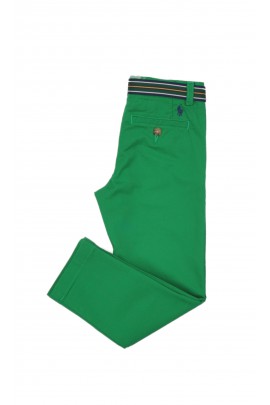 Zielone eleganckie spodnie chłopięce, Polo Ralph Lauren