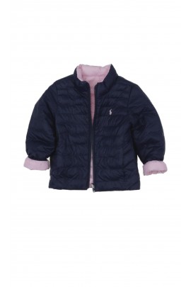 Różowa dwustronna kurtka dziecięca, Polo Ralph Lauren
