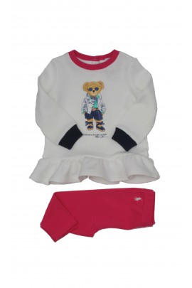 Komplet niemowlęcy dziewczęcy tunika i legginsy, Ralph Lauren
