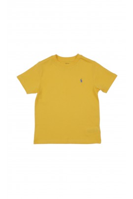 Żółty t-shirt na krótki rękaw chłopięcy, Polo Ralph Lauren