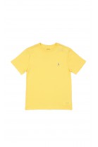 Żółty klasyczny t-shirt na krótki rękaw, Ralph Lauren