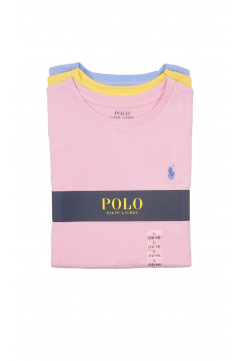 3 t-shirty w kolorze pastelowym dziewczęce, Polo Ralph Lauren