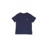 Granatowy t-shirt chlopiecy z napisem polo na plecach, Polo Ralph Lauren