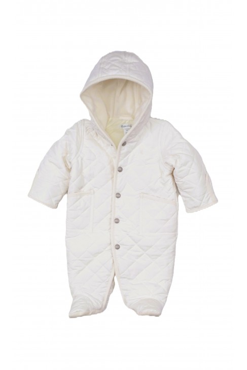 Biały niemowlęcy kombinezon, Polo Ralph Lauren Biały niemowlęcy kombinezon, Polo Ralph Lauren