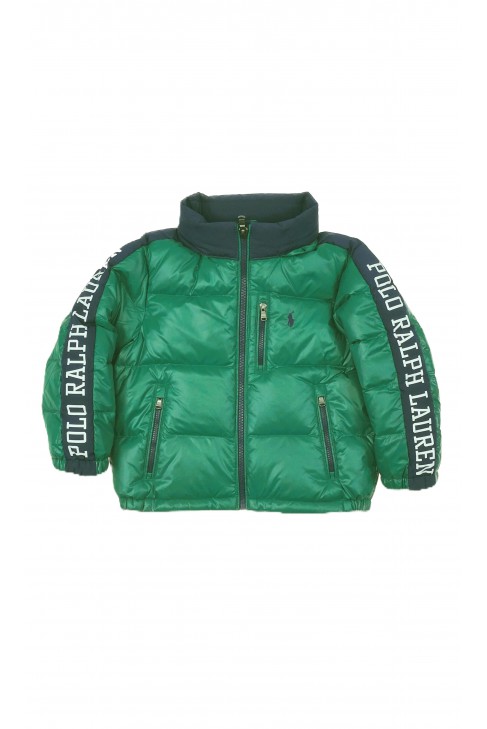 Zimowa kurtka chłopięca butelkowa zieleń, Polo Ralph Lauren Zimowa kurtka chłopięca butelkowa zieleń, Polo Ralph Lauren