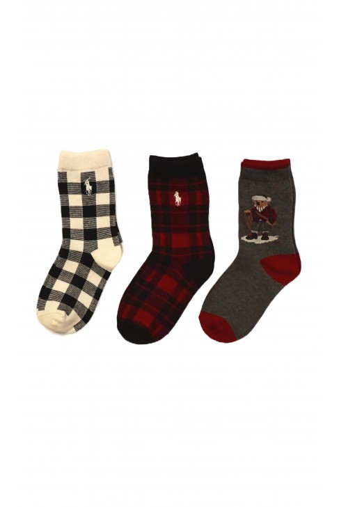 3-pak skarpetki chłopięce, Polo Ralph Lauren 3-pak skarpetki chłopięce, Polo Ralph Lauren