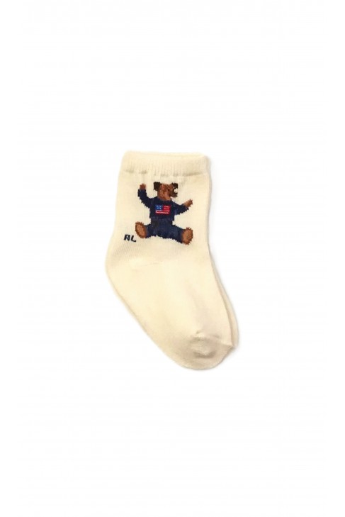 Skarpetki niemowlęce ecrue, Ralph Lauren Skarpetki niemowlęce ecrue, Ralph Lauren