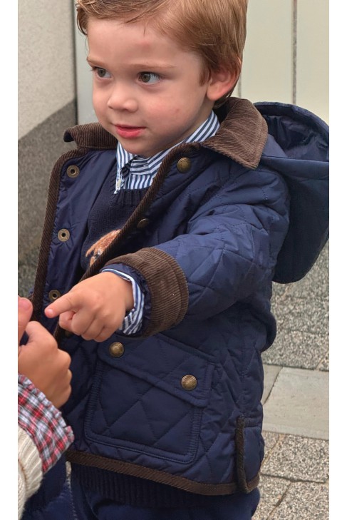Granatowa kurtka przejściowa chłopięca, Polo Ralph Lauren